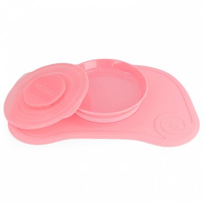 Plateau Click Mat Assiette Rose Pastel Twistshake