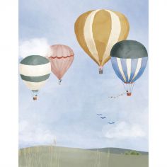 Papier peint panoramique Montgolfière L (200 x 250 cm)