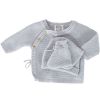 Lot brassière, bonnet et chaussons Gris (0-1 mois) Trois Kilos Sept Produit 1