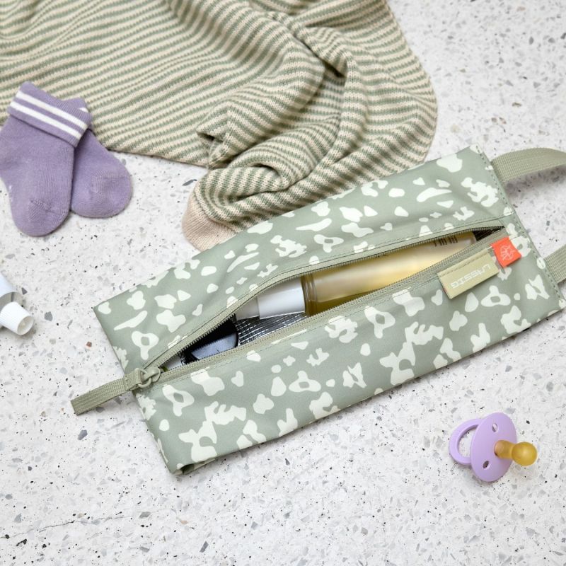 Pochette isotherme pour biberon Leo kaki clair Lässig Ambiance 2