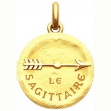 Médaille symbole Sagittaire (or jaune 750°)  par Becker