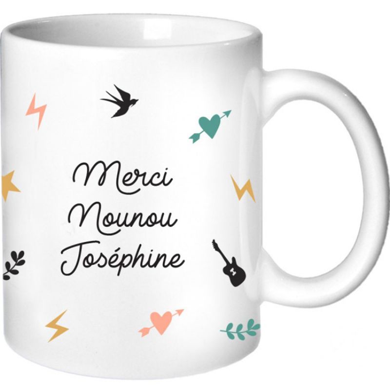 Mug Nounou Capsule (personnalisable) Les Griottes Produit 1 grande taille