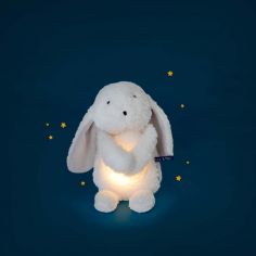 Peluche lapin lumineux Puce et Pilou (31 cm)