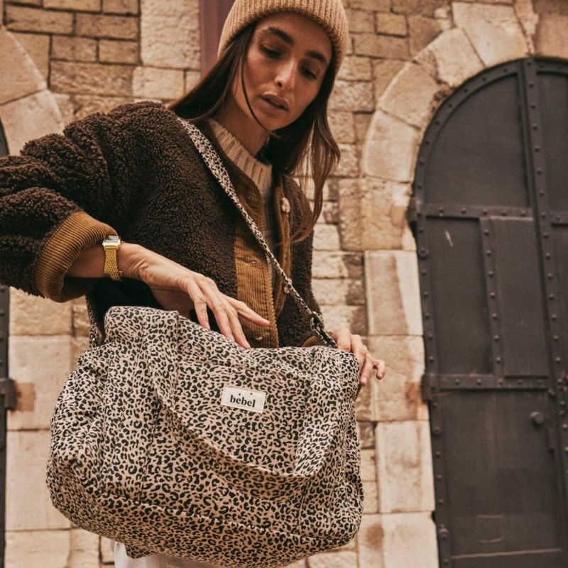 Sac à langer Middle Léopard beige BEBEL Ambiance 5