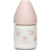 Biberon en verre Hygge Baby lapin rose (120 ml)  par Suavinex