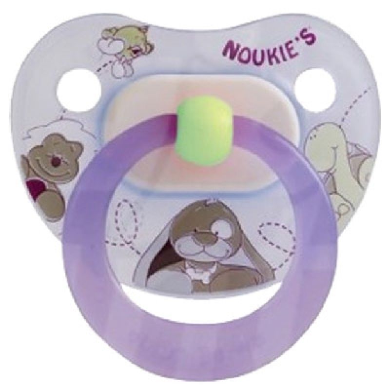 Sucette physiologique en silicone Arthur et Merlin (6-12 mois) Noukie's