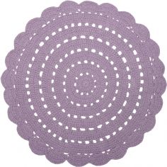 Tapis rond Alma mauve (120 cm) - Nattiot