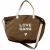 Variation Marron du produit Sac cabas XL velours Love gang de la marque Zakuw