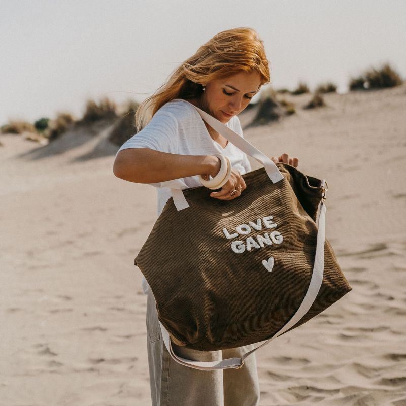 Sac cabas XL velours Love gang Zakuw Ambiance 2