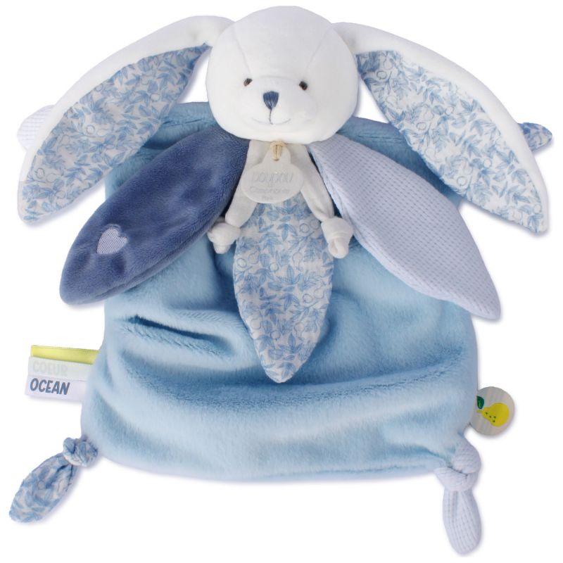 Doudou Lapin Vanille Fraise bleu (25 cm) Doudou et Compagnie Produit 3