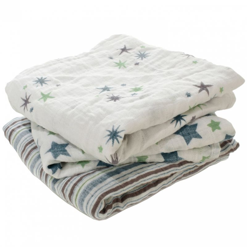 Lot de 3 langes Musy étoile Prince charming aden + anais