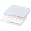 Lot alèse et drap housse Blanc-Light Blue (70 x 140 cm) Mon P'tit Dodo Produit 1