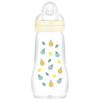 Biberon verre 260 ml Pattern fruit jaune - Tétine débit 2 MAM Produit 1