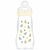 Variation Jaune, bleu, ocre du produit Biberon verre 260 ml Pattern fruit jaune - Tétine débit 2 de la marque MAM