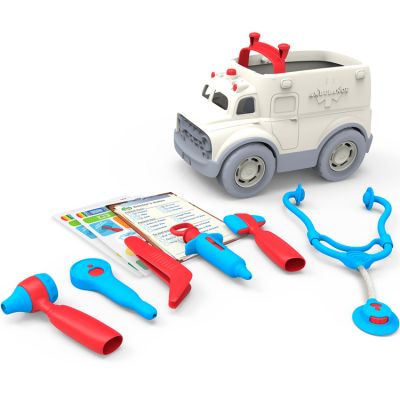 Ambulance et kit de médecin (10 pièces)  par Green Toys