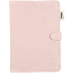 Protège carnet de santé vieux rose - BEBEL