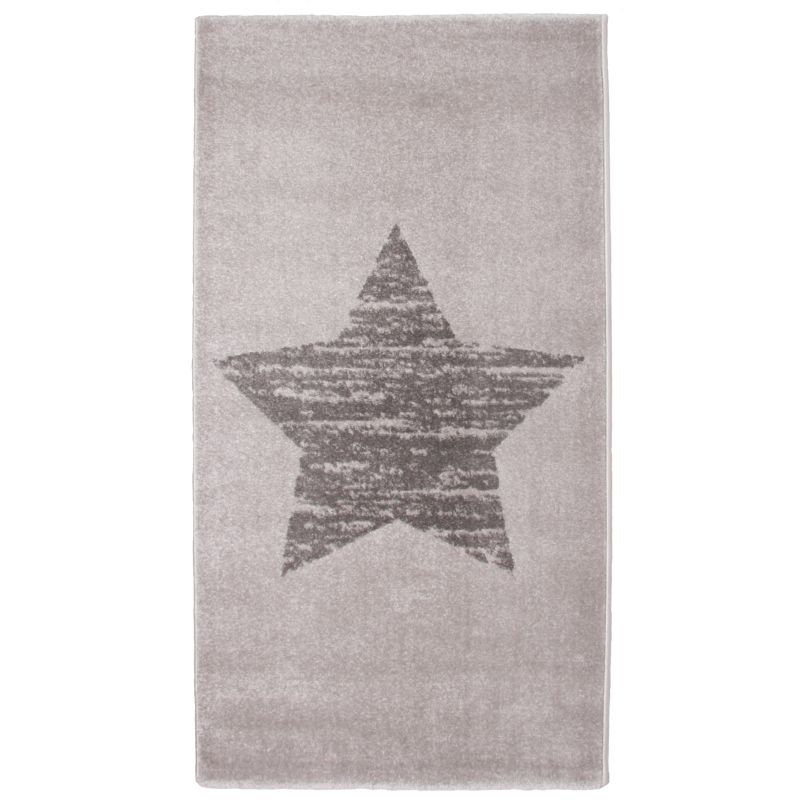 Tapis enfant Lucero étoile gris (80 x 150 cm) Nattiot