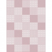 Tapis fille Acrylique patchwork rose (120 x 160 cm)  par Lorena Canals