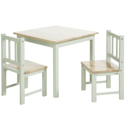 ensemble table et chaises activity vert/blanc (3 pièces)