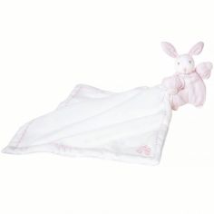 Doudou peluche Augustin le lapin rose - Tartine et Chocolat