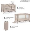 Lit parapluie 3 en 1 Joy 2 avec accessoires Beige Kinderkraft Produit 2