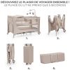 Lit parapluie 3 en 1 Joy 2 avec accessoires Beige Kinderkraft Produit 5