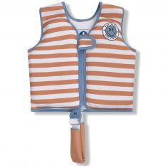 Gilet de natation Rayures brun (3-6 ans) - Swim Essentials