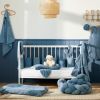 Couverture peluche microfibre et gaze Pierre Bleue  par BB & Co