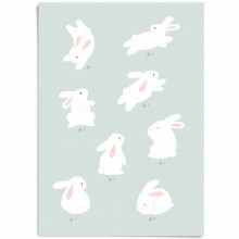 Affiche Bunny bleu (29,7 x 42 cm)  par Zü