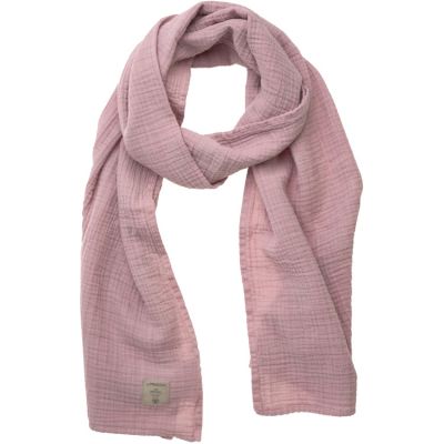 Écharpe d'allaitement en mousseline de coton rose Lässig