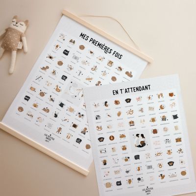 Pack duo Mes premières fois et En t'attendant Peau foncée Maman et Papa