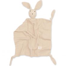 Doudou Bunny Pudding en mousseline de coton (40 x 40 cm)  par Bemini