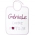 Bavoir à nouer Géniale comme marraine - Babycalin Bavoir à nouer Géniale comme marraine - Babycalin