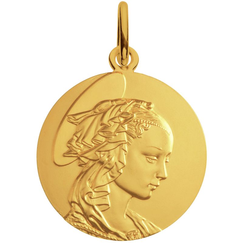 Médaille Madone de Filippo Lippi 18 mm (or jaune 750°) Monnaie de Paris