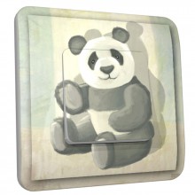 Interrupteur décoré simple Bébé panda  par DKO Interrupteur