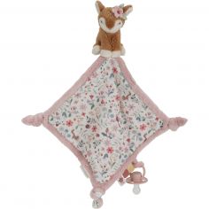Doudou attache sucette carré faon Fairy Garden