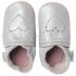 Chaussons bébé cuir Soft soles coeur pointillés argenté (9-15 mois) - Bobux Chaussons bébé cuir Soft soles coeur pointillés argenté (9-15 mois) - Bobux