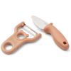 Set éplucheur et couteau Pertense Tuscany Rose - Liewood