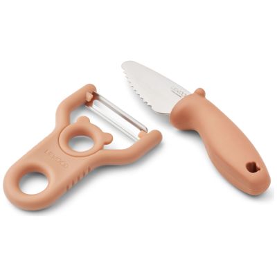 Set Ã©plucheur et couteau Pertense Tuscany Rose