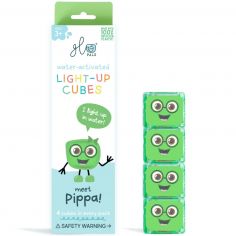 4 cubes lumineux Pippa vert - Glo Pals