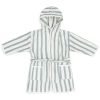 Peignoir en éponge Stripe Sea Green (3-4 ans) - Jollein