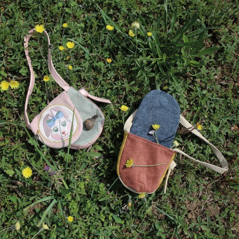 Sac bandoulière enfant Tchikis 3 Mme Lapin L'oiseau bateau Ambiance 4