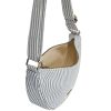 Sac banane Andrea Rayures Fines Bleu Hindbag Produit ouvert 4