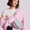 Sac banane Andrea Rayures Fines Bleu Hindbag Ambiance 5