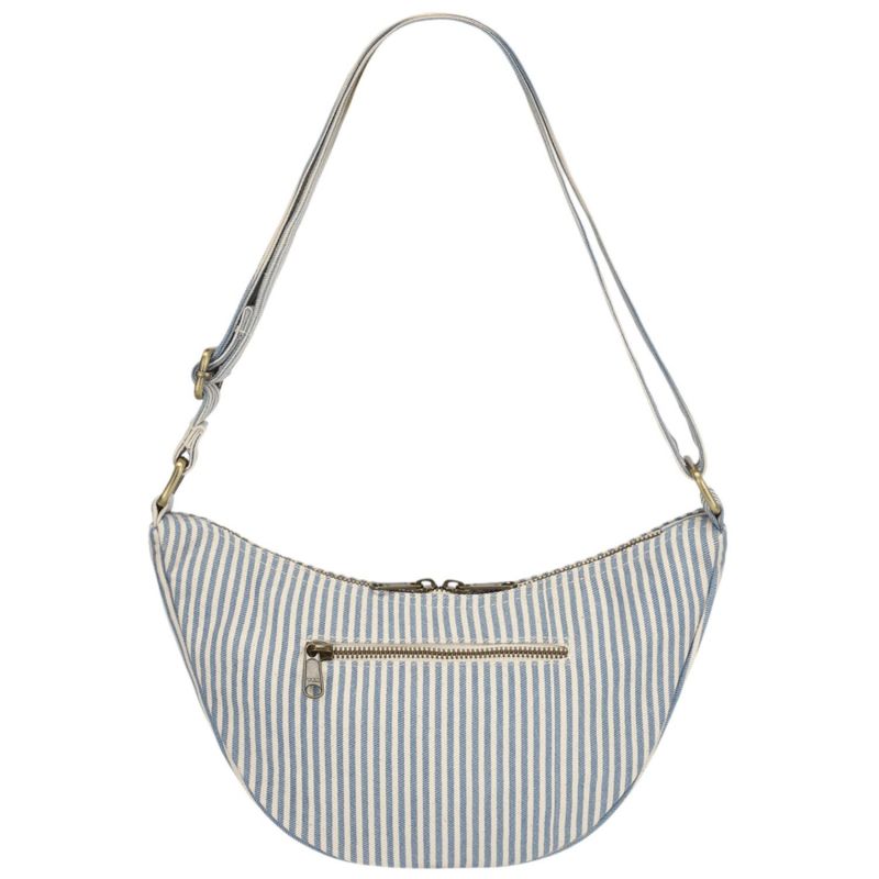 Sac banane Andrea Rayures Fines Bleu Hindbag Produit 3