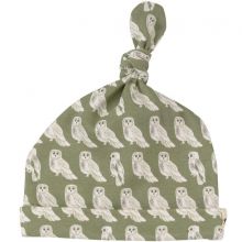 Bonnet noué Hibou vert (0-5 mois)  par Pigeon
