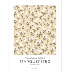 Affiche Marguerites jaune (30 x 40 cm) - Lilipinso