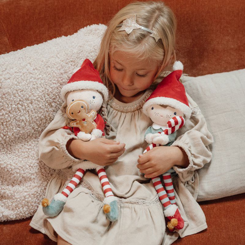 Poupée souple elfe de Noël Jim (35 cm) Little Dutch Ambiance 6
