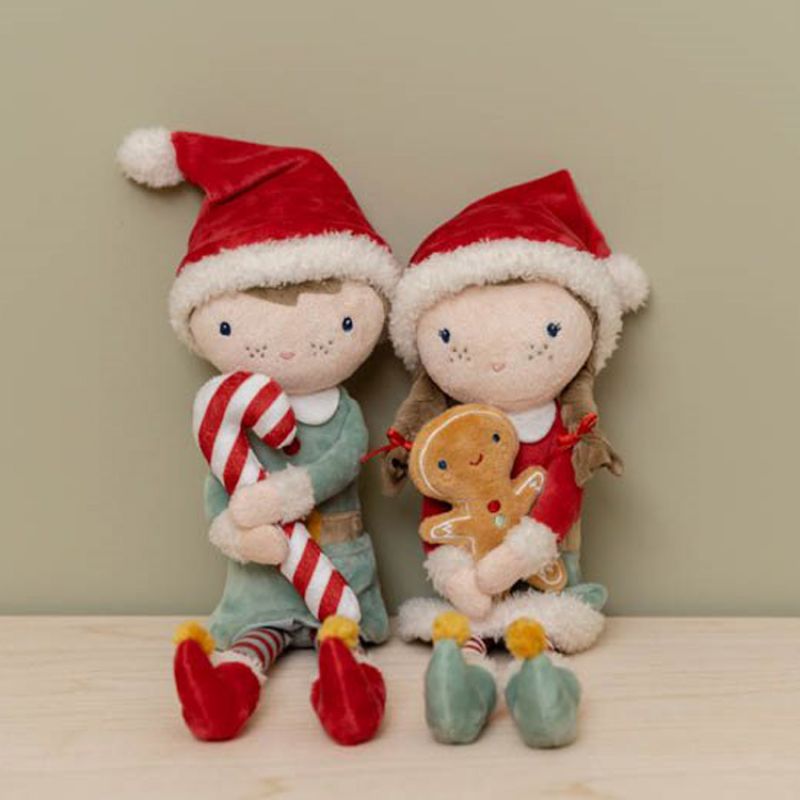 Poupée souple elfe de Noël Jim (35 cm) Little Dutch Ambiance 7