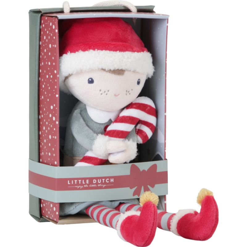 Poupée souple elfe de Noël Jim (35 cm) Little Dutch Packaging 8